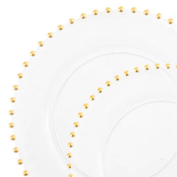 Beaded Collection Clear/Gold