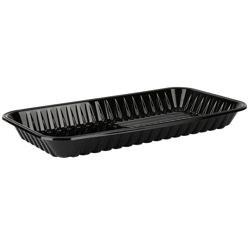 Meat Trays 25S Black 8.1" X 14.8"
