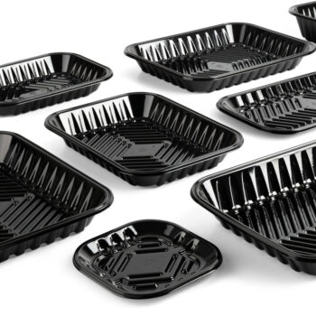 Black Meat Trays