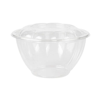 PET Salad Bowls With Lids 48oz (12 Count)