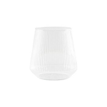 Ribbed Stemless Goblets 12 oz