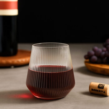 Alternative view of Ribbed Stemless Goblets 12 oz