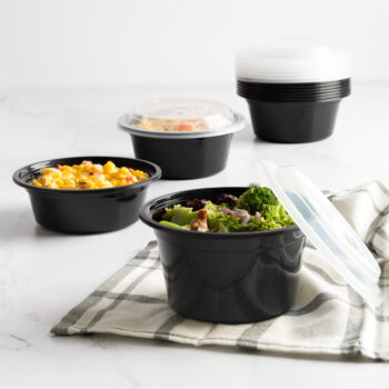 Alternative view of Bento 16oz Round Containers (6 Count)