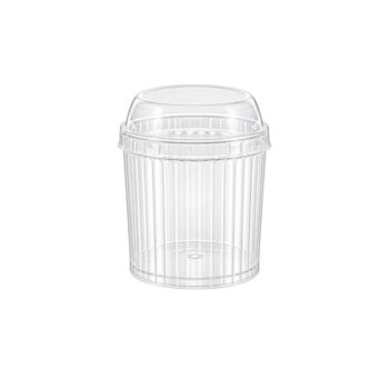 Striped Cup with Lid 4oz (6 Count)