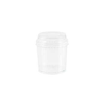 Striped Cup with Lid 4oz (6 Count)