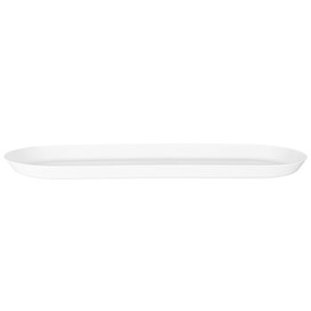 Long Oval Tray 15.75" White