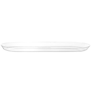 Long Oval Tray 15.75" Clear