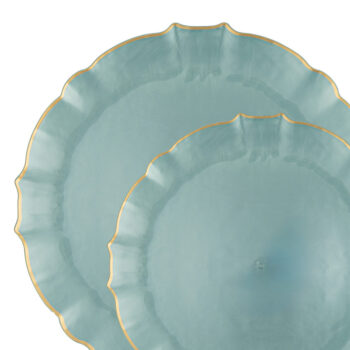 Aristocratic Pearl Blue/Gold Rim