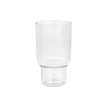 Ribbed Tumblers 12 oz Clear