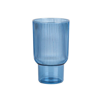 Ribbed Tumblers 12 oz Blue