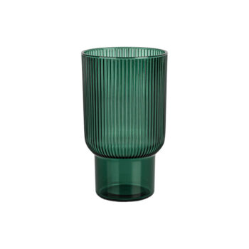 Ribbed Tumblers 12 oz Green