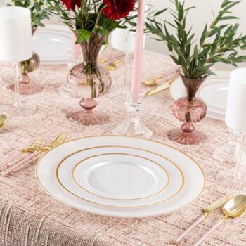 Alternative view of Rippled Pearl/Gold Rim