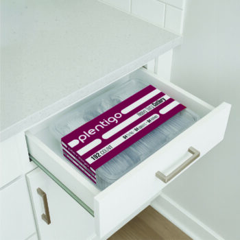 Alternative view of Cutlery Sectional Tray Clear 64 Forks, 64 Teaspoons, & 64 Knives (192 Count)