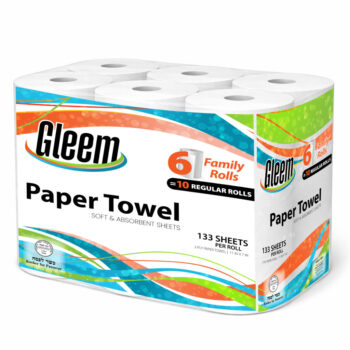 Paper Towels 133 Sheets/Roll (6 Count)