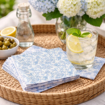 Alternative view of Toile Print Cocktail Napkins (40 count)