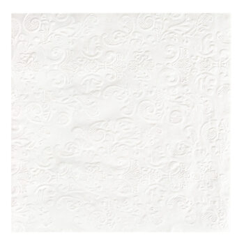 White Embossed Dinner Napkins (20 count)