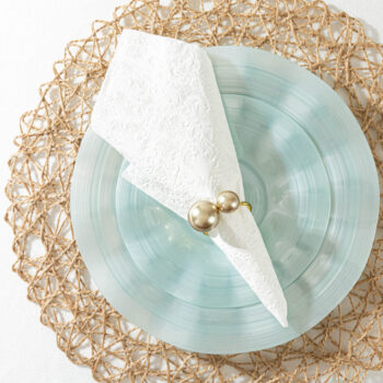 Alternative view of White Embossed Dinner Napkins (20 count)