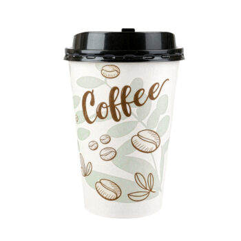 Insulated Cups/Lids Sage/Brown
