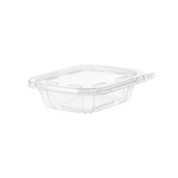 Tamper Evident PET Containers 8 oz Clear