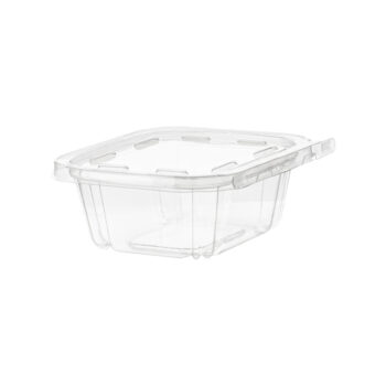 Tamper Evident PET Containers 12 oz Clear