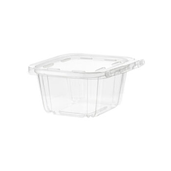 Tamper Evident PET Containers 16 oz Clear