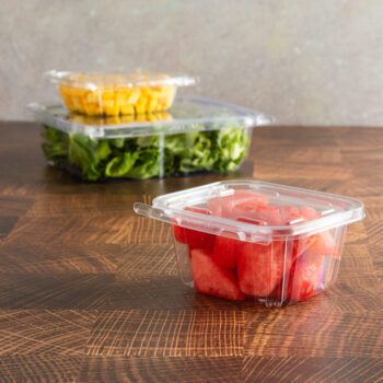 Alternative view of Tamper Evident PET Containers 16 oz Clear
