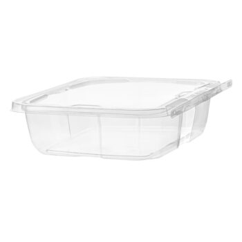 Tamper Evident PET Containers 48 oz Clear