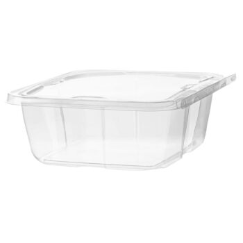 Tamper Evident PET Containers 64 oz Clear