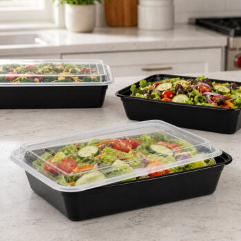 Alternative view of Bento 78oz Oblong Containers (3 Count)