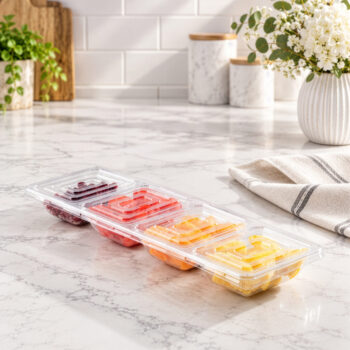 Alternative view of Lid for 4 Section Tray (Fits Trays 1382 & 1407)