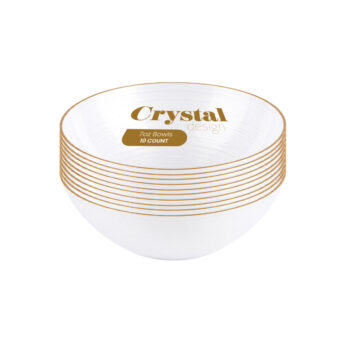 Crystal Design 7oz Bowls Pearl (10 Count)
