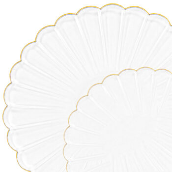 Chantilly Clear/Gold Rim