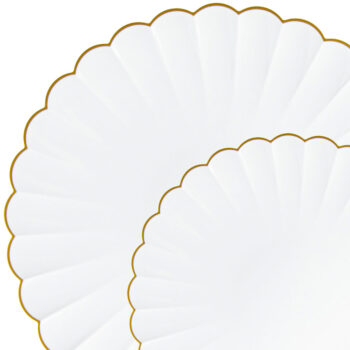 Chantilly White/Gold Rim